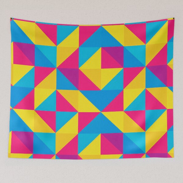 Item preview, Mid-Century Modern Geometric Patchwork Quilt Pattern designed and sold by Ela Design Studio .
