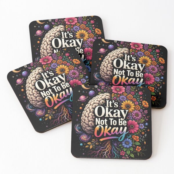 Item preview, It's Okay Not To Be Okay - Mental Health Awareness Floral Brain designed and sold by KaysonSmith.
