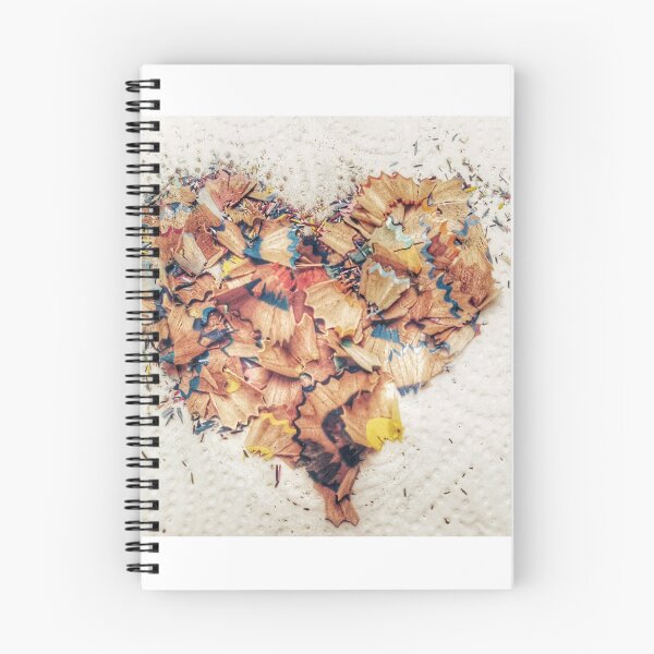 Item preview, heart of many colours- creative, mixed media pencil shavings art. designed and sold by simplyart767.