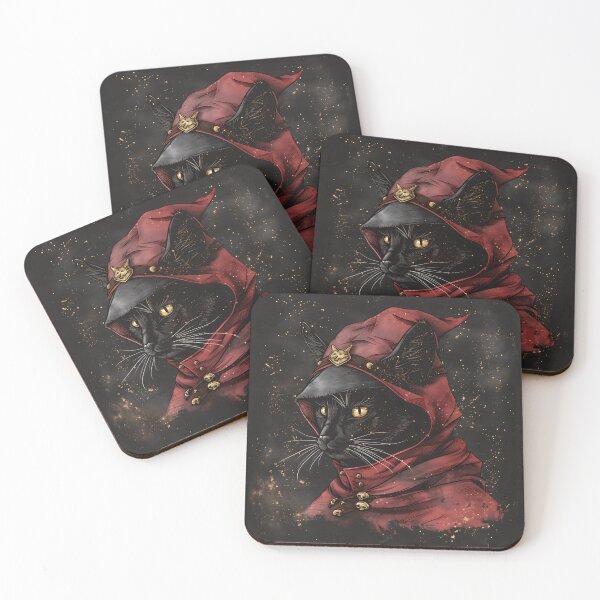 Item preview, Crimson Witch — Gothic Black Cat Art designed and sold by Mourne & Dusk.