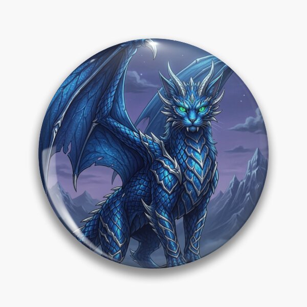 Item preview, Azure Cat-ragon - The Cat Dragon- Guardian of the Sapphire Peaks. designed and sold by TB-73.