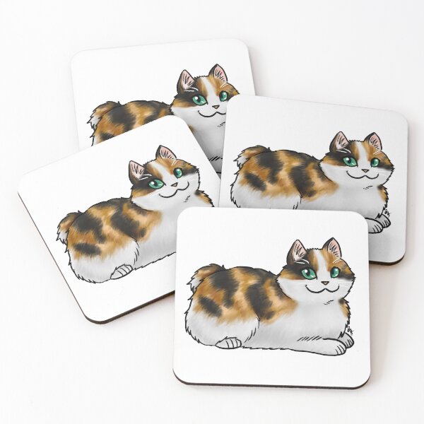 Item preview, Cat - Cymric - Calico Bobtail designed and sold by Jennifer Stolzer.