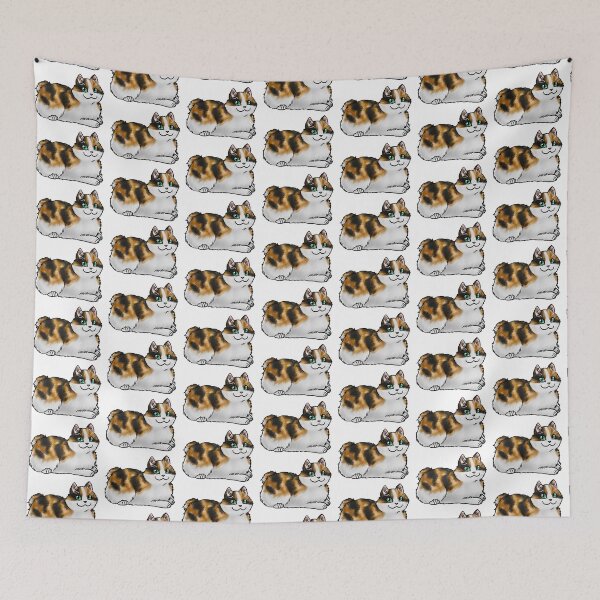Item preview, Cat - Cymric - Calico Bobtail designed and sold by Jennifer Stolzer.