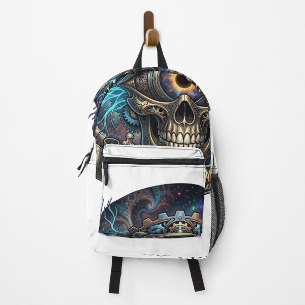 Item preview, Cyberpunk Steampunk Skull with All Seeing Eye designed and sold by JeevanStickers.