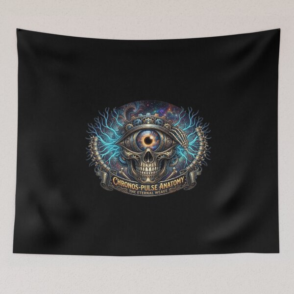 Item preview, Cyberpunk Steampunk Skull with All Seeing Eye designed and sold by JeevanStickers.