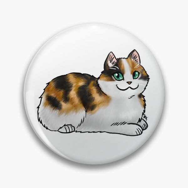 Item preview, Cat - Cymric - Calico No Tail designed and sold by Jennifer Stolzer.