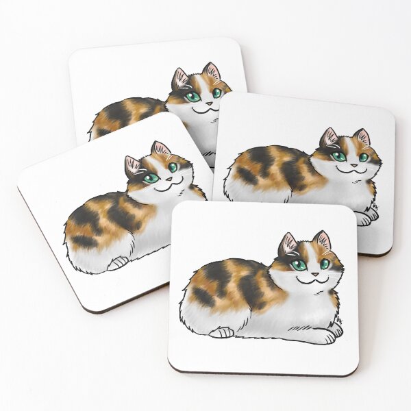 Item preview, Cat - Cymric - Calico No Tail designed and sold by Jennifer Stolzer.