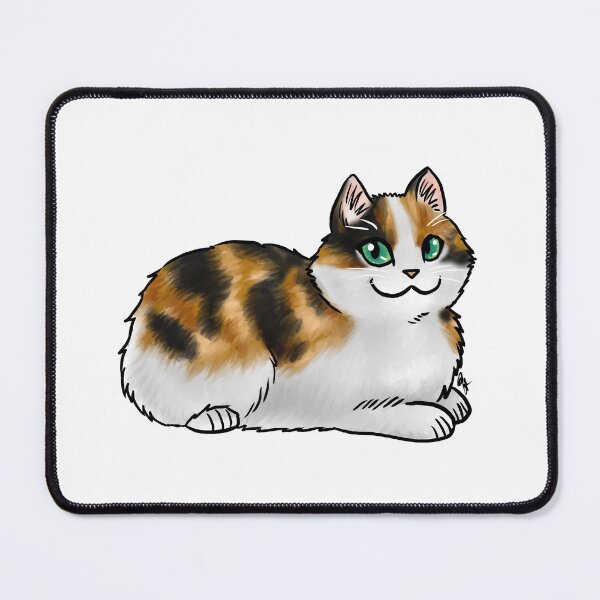 Item preview, Cat - Cymric - Calico No Tail designed and sold by Jennifer Stolzer.