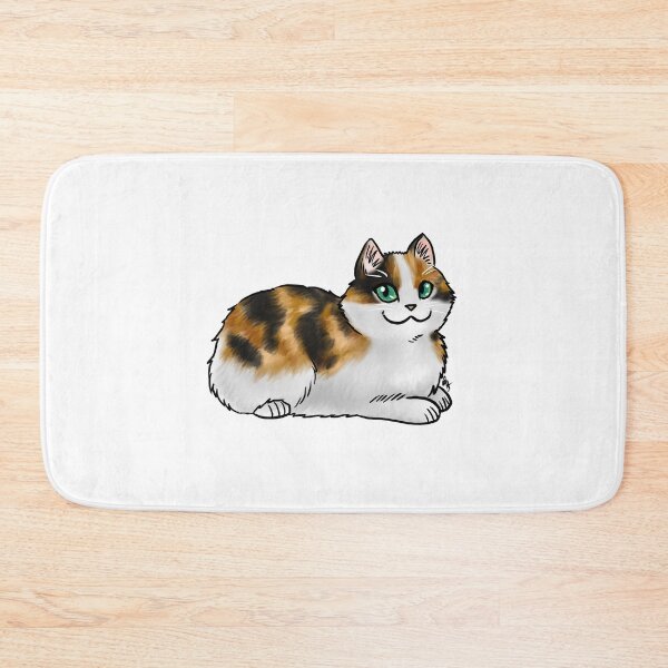 Item preview, Cat - Cymric - Calico No Tail designed and sold by Jennifer Stolzer.