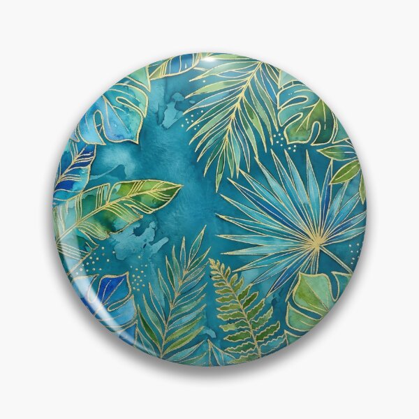 Item preview, Blue and Green Tropical Leaves designed and sold by GraphicsClub.
