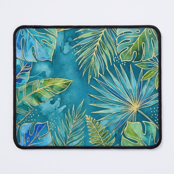 Item preview, Blue and Green Tropical Leaves designed and sold by GraphicsClub.