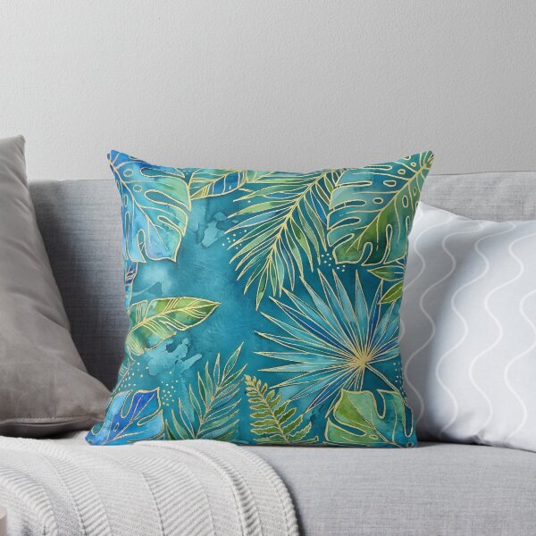 Item preview, Blue and Green Tropical Leaves designed and sold by GraphicsClub.