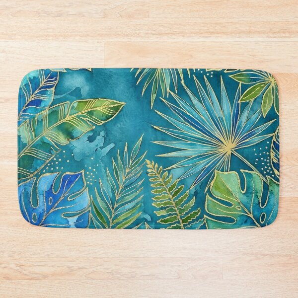 Item preview, Blue and Green Tropical Leaves designed and sold by GraphicsClub.
