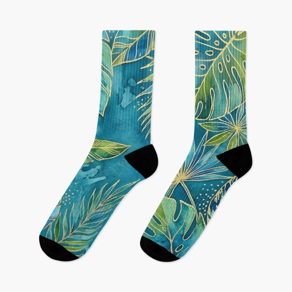 Item preview, Blue and Green Tropical Leaves designed and sold by GraphicsClub.