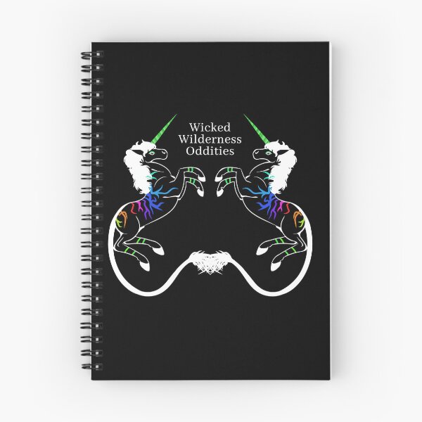 Item preview, White Rampant Rainbow Unicorn - Wicked Wilderness designed and sold by Wicked-Oddities.