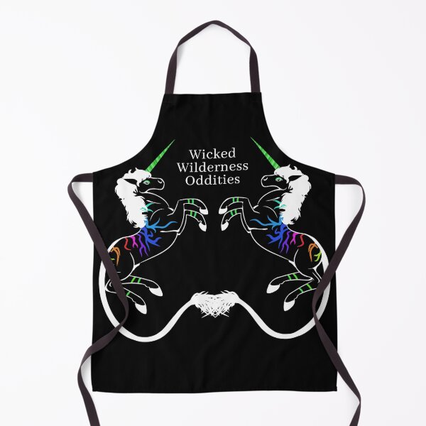 Item preview, White Rampant Rainbow Unicorn - Wicked Wilderness designed and sold by Wicked-Oddities.