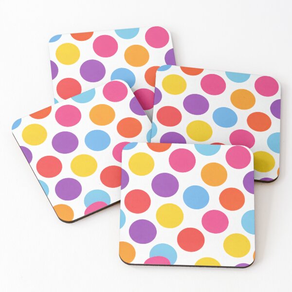 Item preview, 60s Mod Colorful Polka Dot Retro Pattern designed and sold by Ela Design Studio .