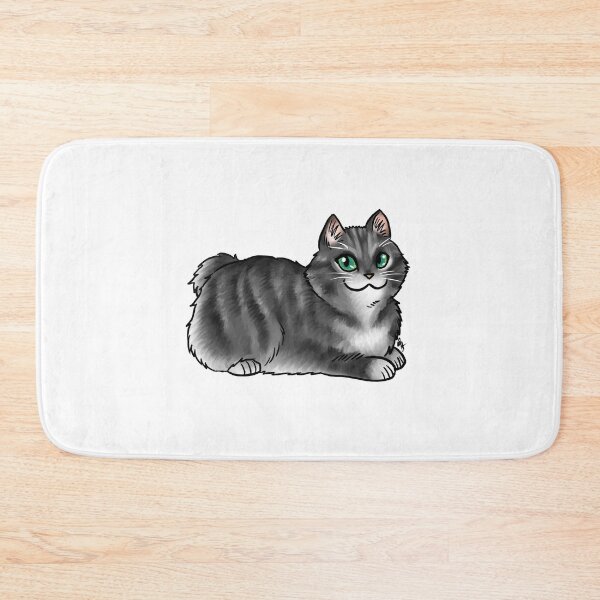 Item preview, Cat - Cymric - Silver Tabby Bobtail designed and sold by Jennifer Stolzer.