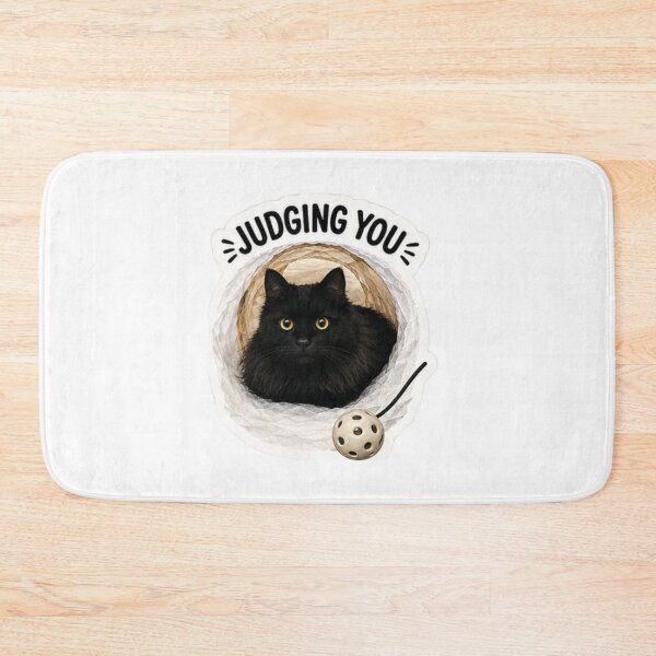 Item preview, Judging You Black Cat Sticker designed and sold by lumar23.