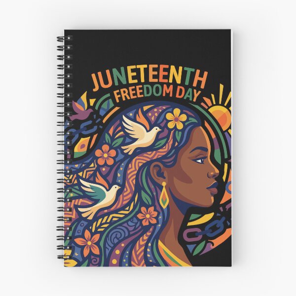 Item preview, Juneteenth Freedom Day African American Woman in pan african colors with flowers ,  symbols of peace and freedom  designed and sold by yellowpumkin.
