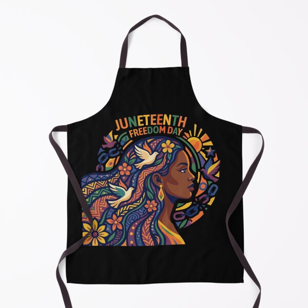 Item preview, Juneteenth Freedom Day African American Woman in pan african colors with flowers ,  symbols of peace and freedom  designed and sold by yellowpumkin.