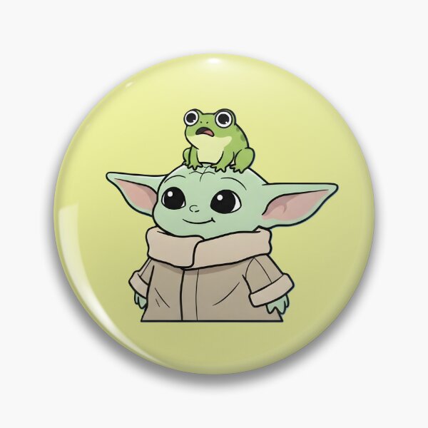 Item preview, Grogu And Scared Frog designed and sold by Abeshinobi.