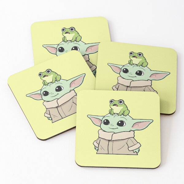 Item preview, Grogu And Scared Frog designed and sold by Abeshinobi.