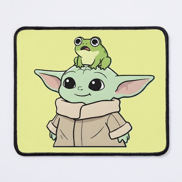 Item preview, Grogu And Scared Frog designed and sold by Abeshinobi.