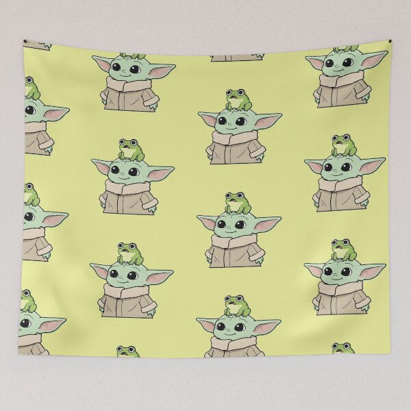 Item preview, Grogu And Scared Frog designed and sold by Abeshinobi.