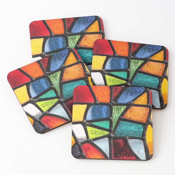 Item preview, Bold Geometric Stained Glass Abstract Photo Texture designed and sold by DigitaICraft.