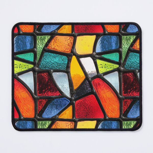 Item preview, Bold Geometric Stained Glass Abstract Photo Texture designed and sold by DigitaICraft.