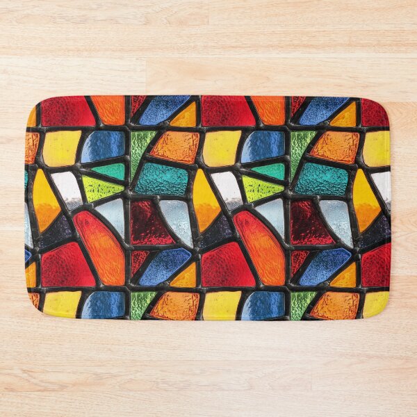 Item preview, Bold Geometric Stained Glass Abstract Photo Texture designed and sold by DigitaICraft.