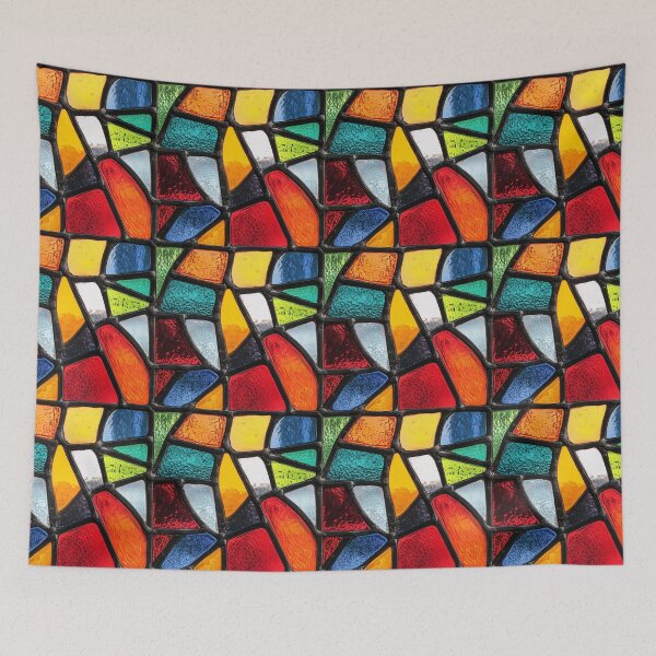 Item preview, Bold Geometric Stained Glass Abstract Photo Texture designed and sold by DigitaICraft.