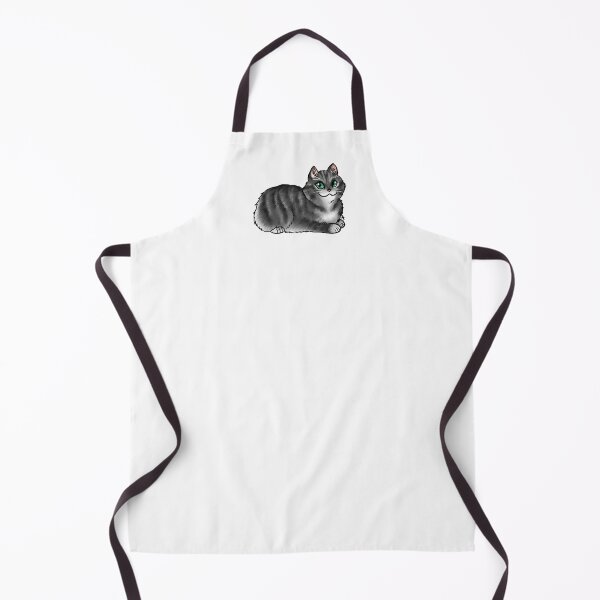 Item preview, Cat - Cymric - Silver Tabby No Tail designed and sold by Jennifer Stolzer.