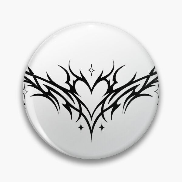Item preview, Heart with stars. Tribal Cybergoth designed and sold by Tribalgothss.