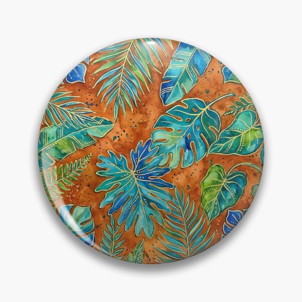 Item preview, Blue and Green Tropical Leaves designed and sold by GraphicsClub.
