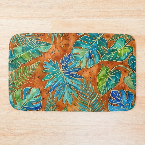 Item preview, Blue and Green Tropical Leaves designed and sold by GraphicsClub.