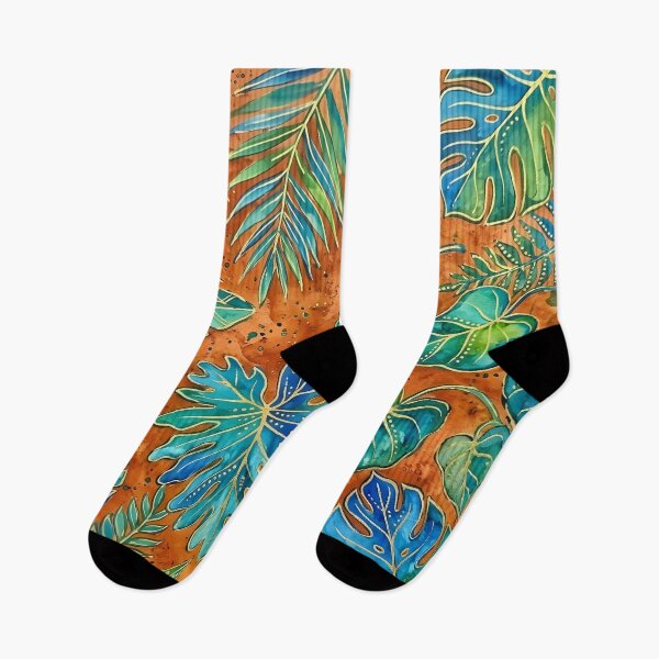 Item preview, Blue and Green Tropical Leaves designed and sold by GraphicsClub.