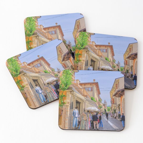 Item preview, Colourful Shopping Street in Bardolino designed and sold by Violaman.