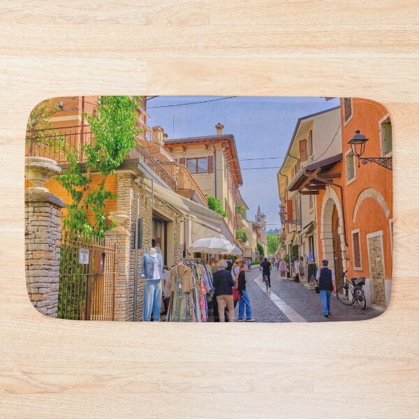 Item preview, Colourful Shopping Street in Bardolino designed and sold by Violaman.