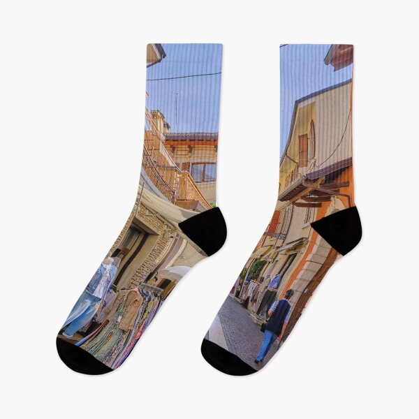 Item preview, Colourful Shopping Street in Bardolino designed and sold by Violaman.