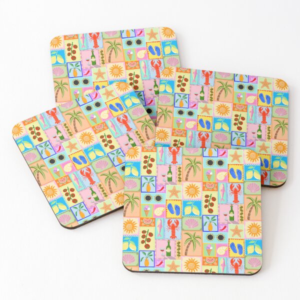 Item preview, Retro Tropical Patchwork  designed and sold by Maggie Draws .