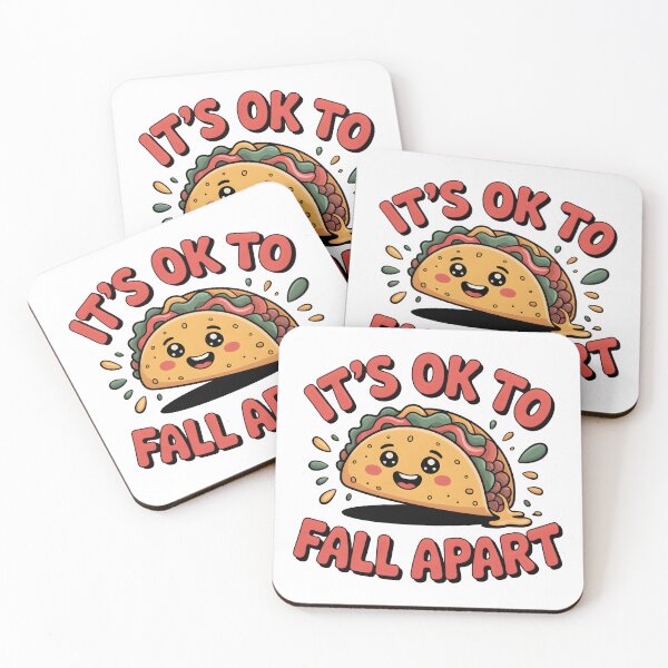Item preview, It's Ok to Fall Apart | Taco Funny Mental Health Awareness Shirt designed and sold by Milosstudio.