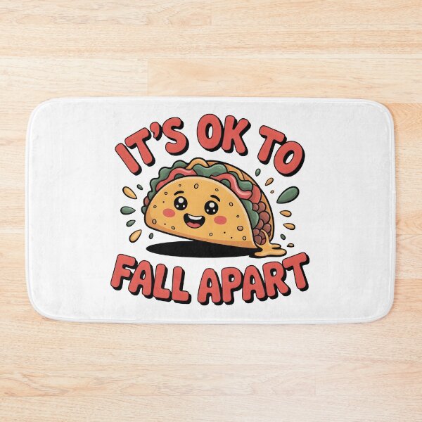 Item preview, It's Ok to Fall Apart | Taco Funny Mental Health Awareness Shirt designed and sold by Milosstudio.