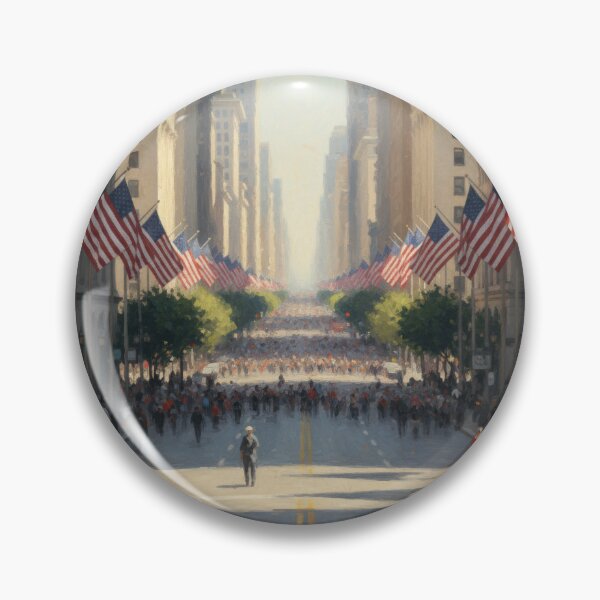 Item preview, American Street Flags Display designed and sold by BrickByDream.