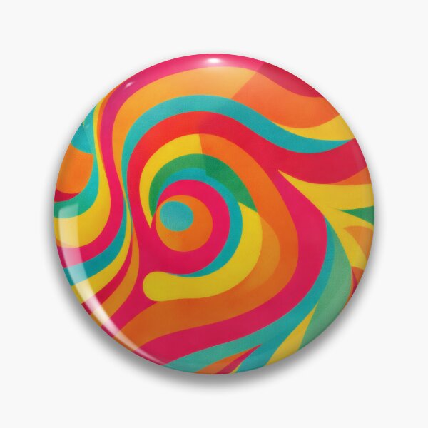 Item preview, 70s Retro Psychedelic Swirl Groovy Trippy Pattern designed and sold by Ela Design Studio .
