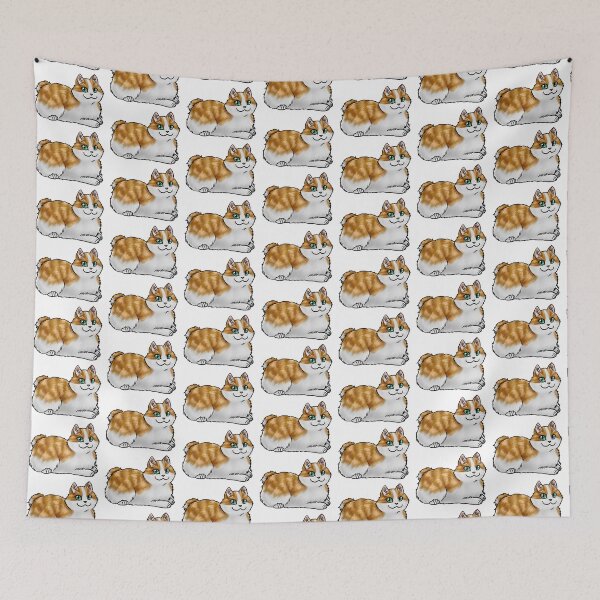 Item preview, Cat - Cymric - Orange Tabby Bobtail designed and sold by Jennifer Stolzer.
