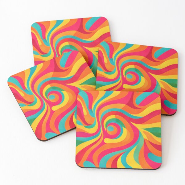 Item preview, 70s Retro Psychedelic Swirl Groovy Trippy Pattern designed and sold by Ela Design Studio .
