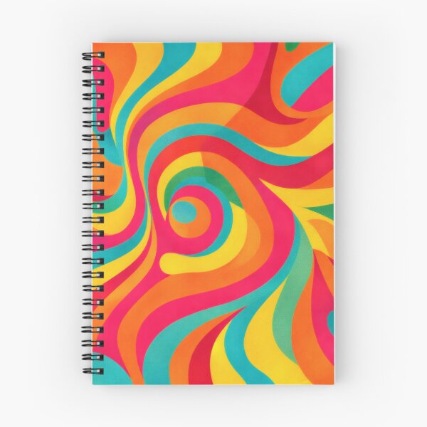 Item preview, 70s Retro Psychedelic Swirl Groovy Trippy Pattern designed and sold by Ela Design Studio .