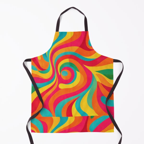 Item preview, 70s Retro Psychedelic Swirl Groovy Trippy Pattern designed and sold by Ela Design Studio .